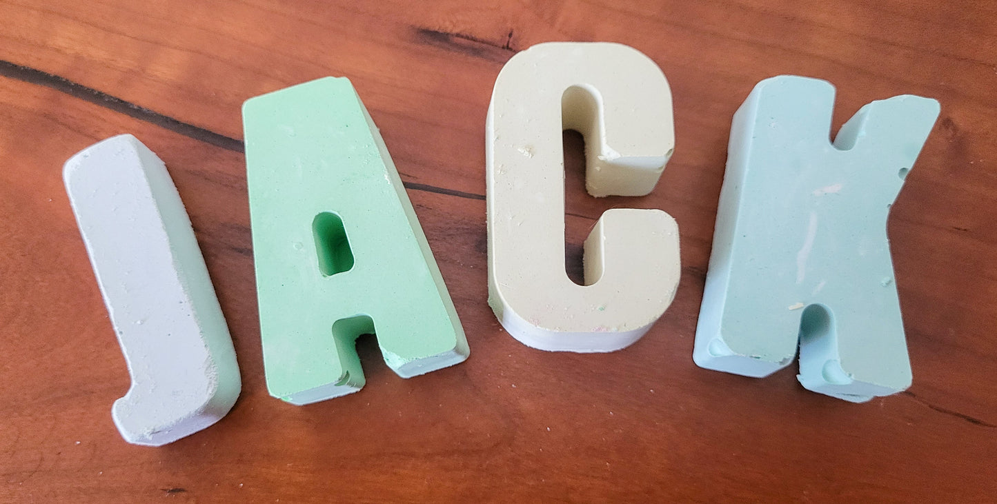 Handmade Personalized Name Chalk | Custom Sidewalk Chalk | Kids Party Favor & Gift