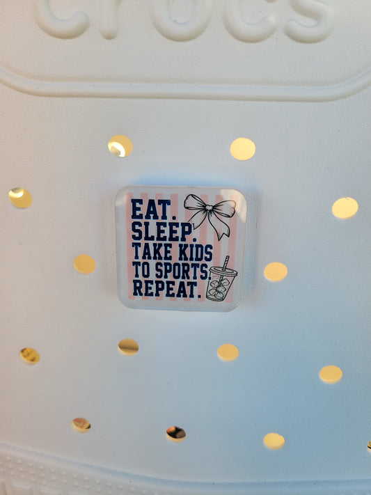 Eat Sleep Sports Bag Charm
