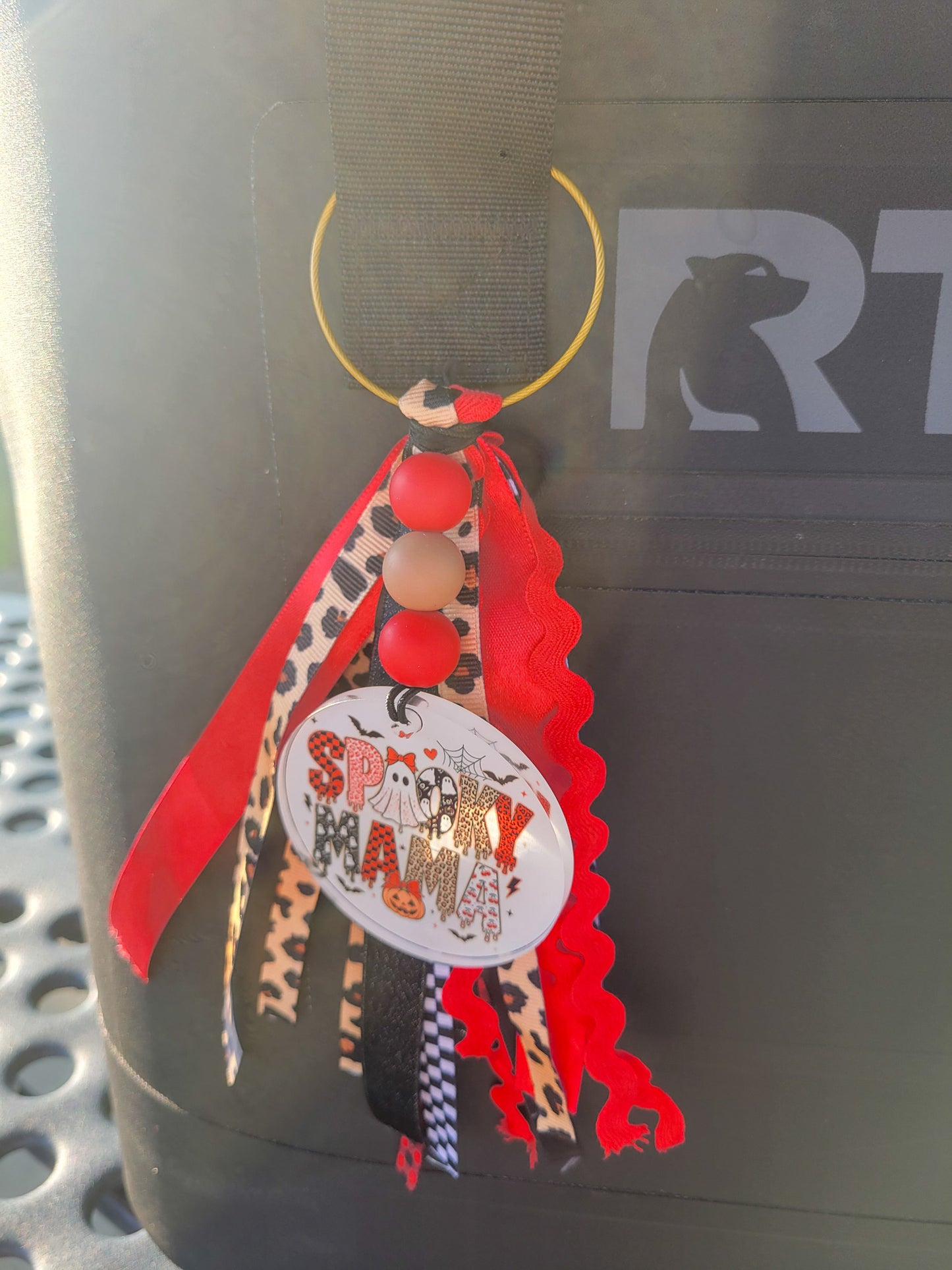 Spooky MAMA Ribbon Bag Tag