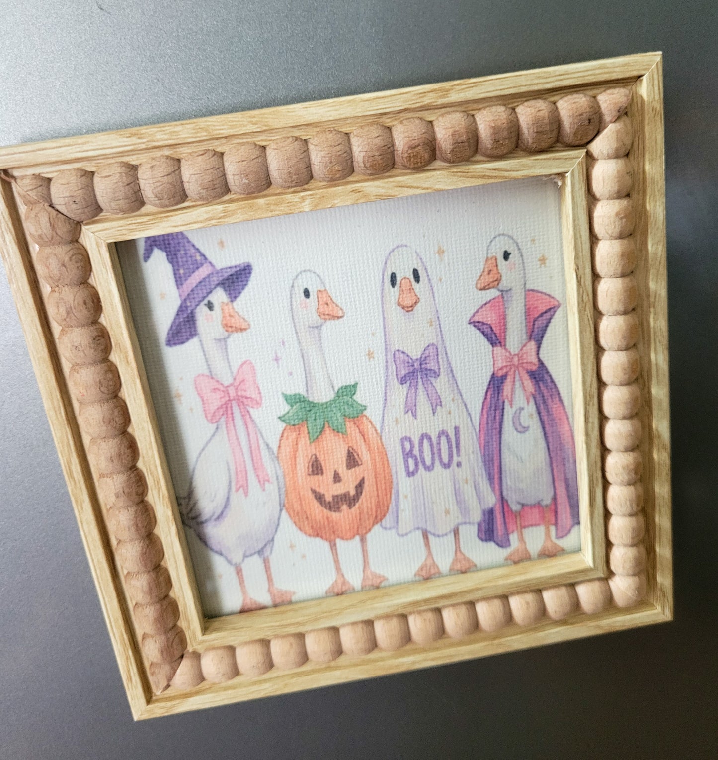 Spooky Goose Wooden Frame Decor