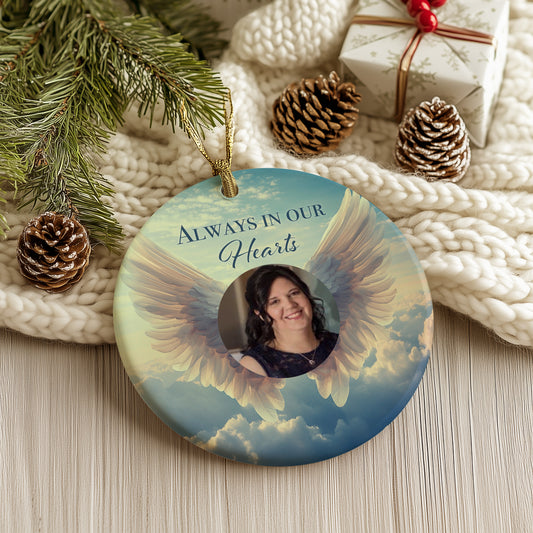 Custom Memorial Picture Ornament