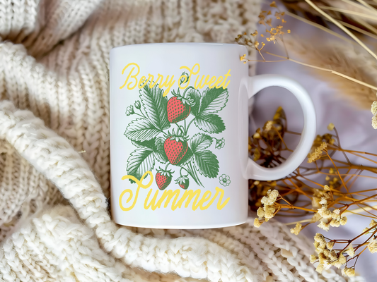 Berry Sweet Summer – Cute Strawberry-Themed Coffee Mug