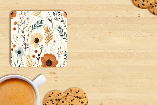 Lovie Boho Floral Coaster Set