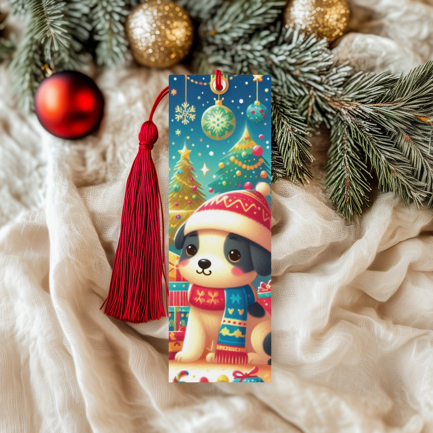 Christmas Dog Bookmark