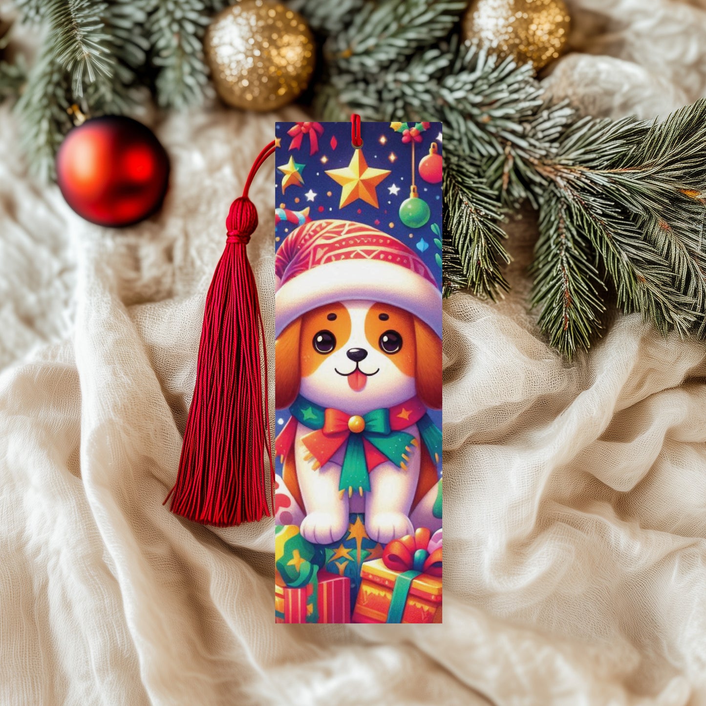 Christmas Dog Bookmark