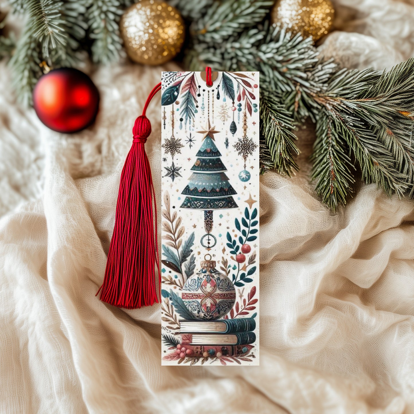 Scandinavian Christmas Bookmark