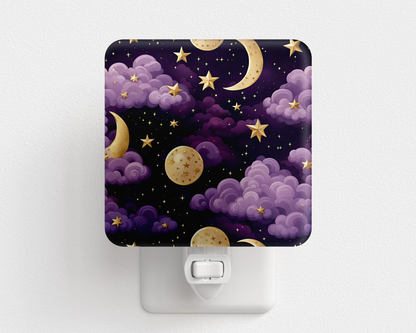 Purple Celestial Plug-In Night Light – Mystical LED Night Light for a Cosmic Glow