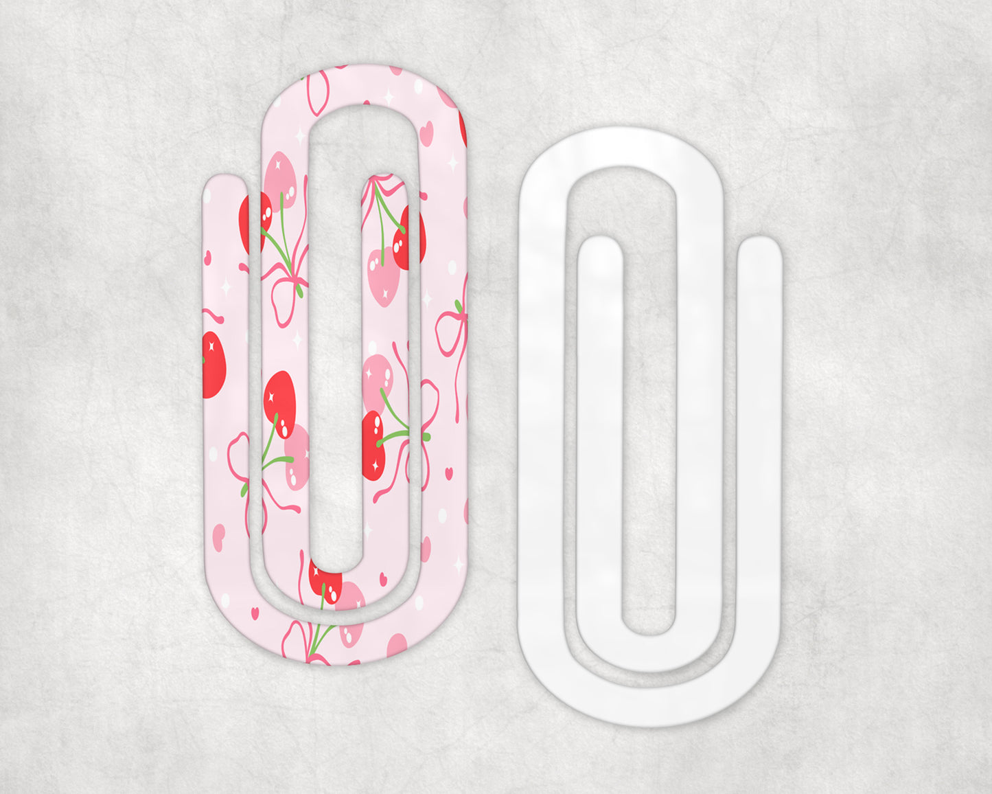 Cherries Acrylic Jumbo Paperclip Bookmark