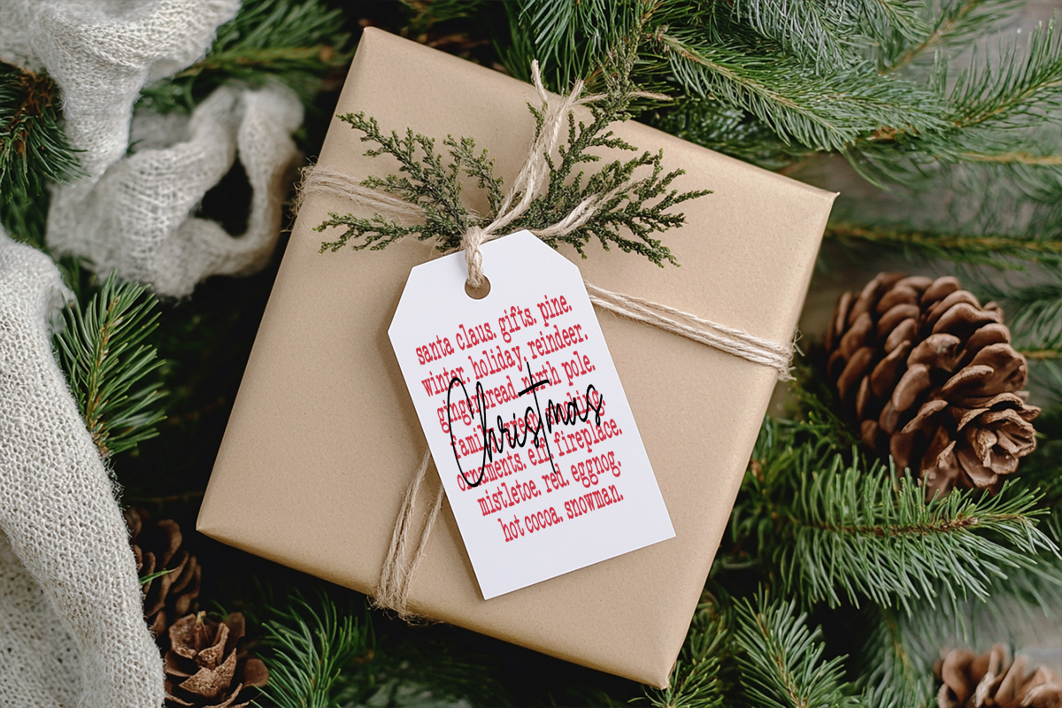 Christmas Themed Stocking or Gift Tags