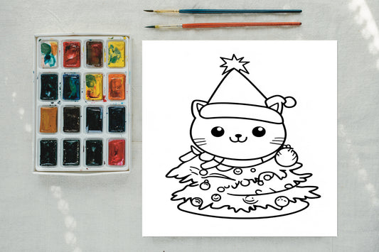 Christmas Coloring Canvas