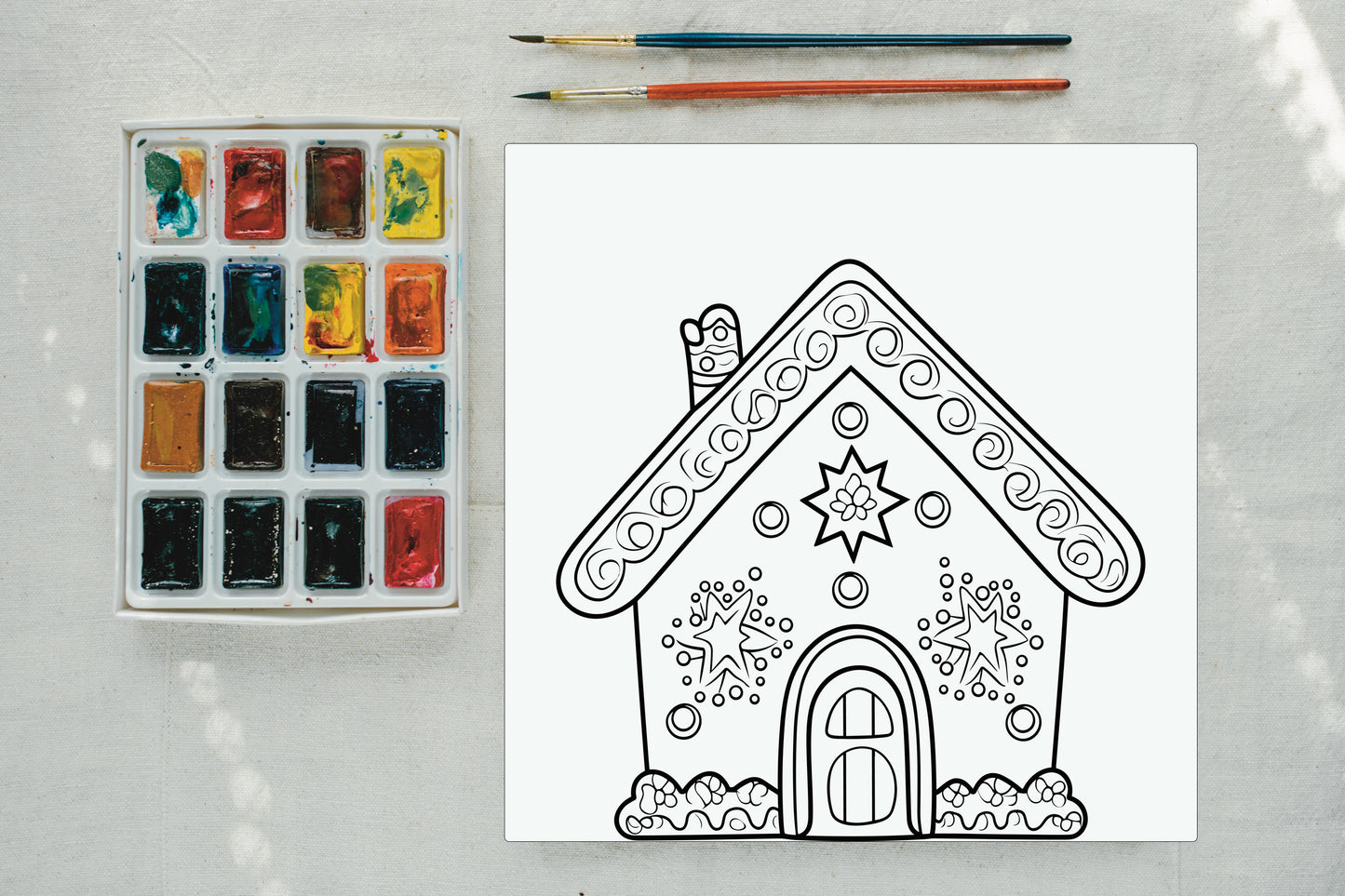 Christmas Coloring Canvas