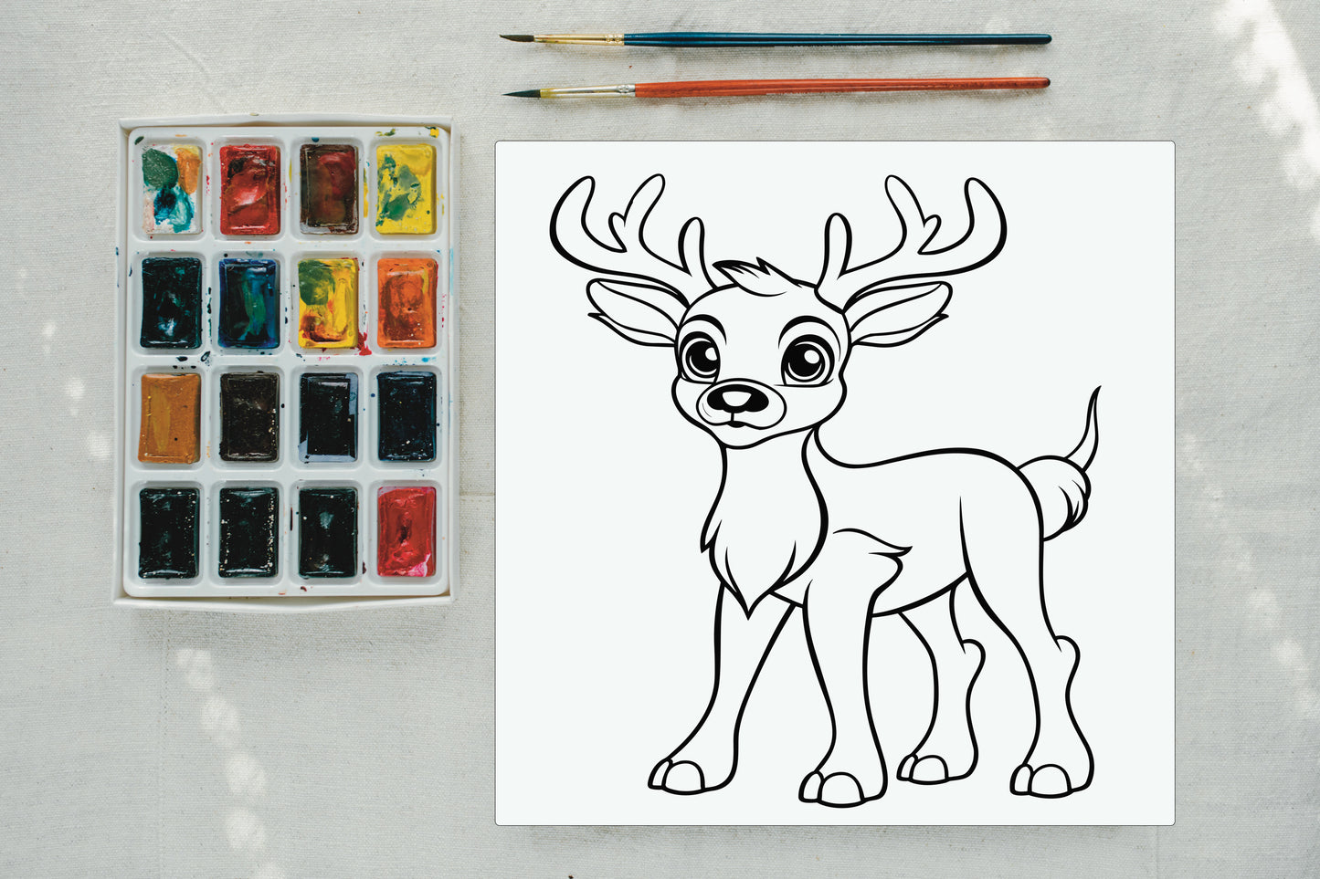 Christmas Coloring Canvas