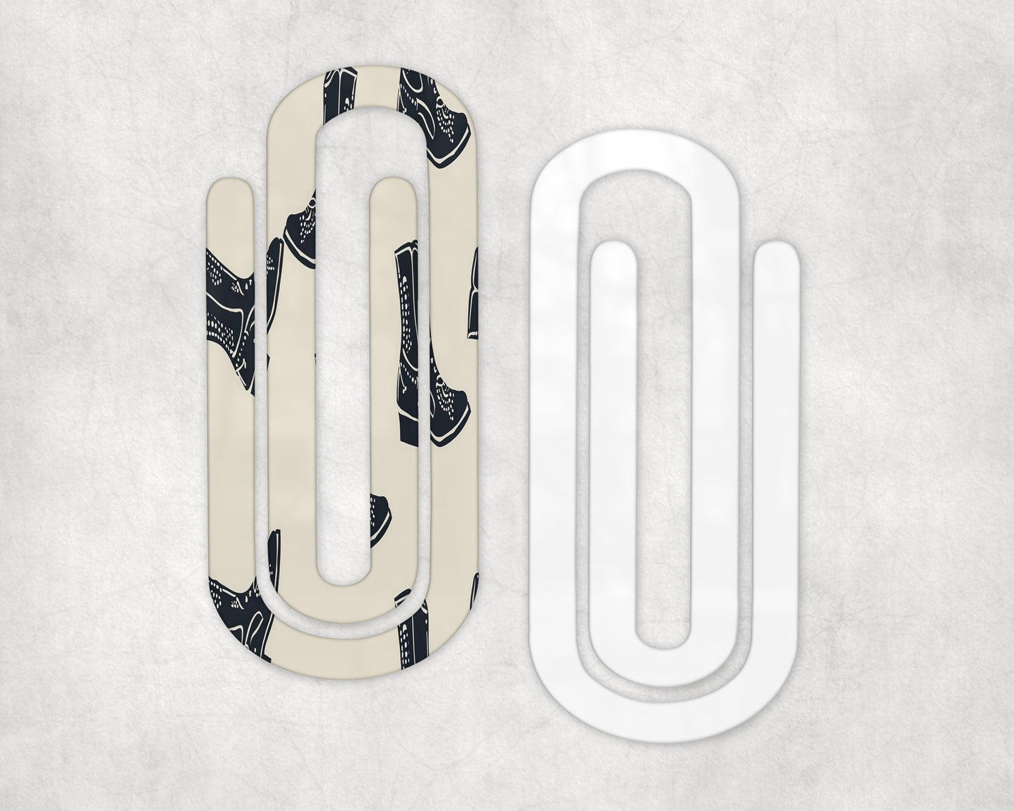 Cowboy Boots Acrylic Jumbo Paperclip Bookmark