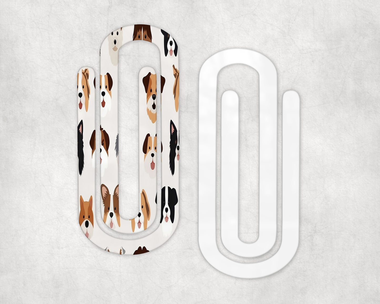 Dogs Acrylic Jumbo Paperclip Bookmark