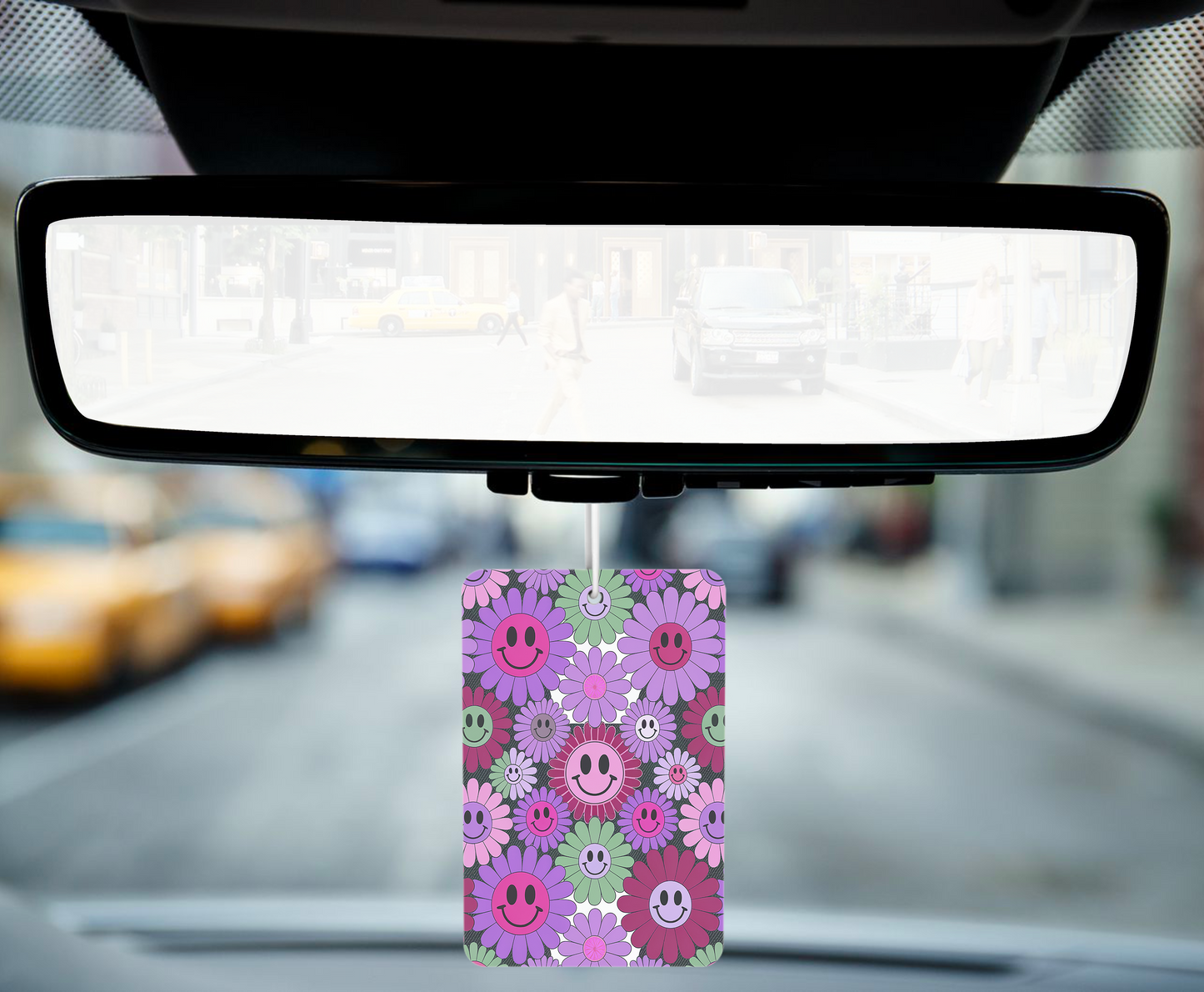 Groovy Flowers Car Air Freshener – Retro Vibes, Fresh Scents