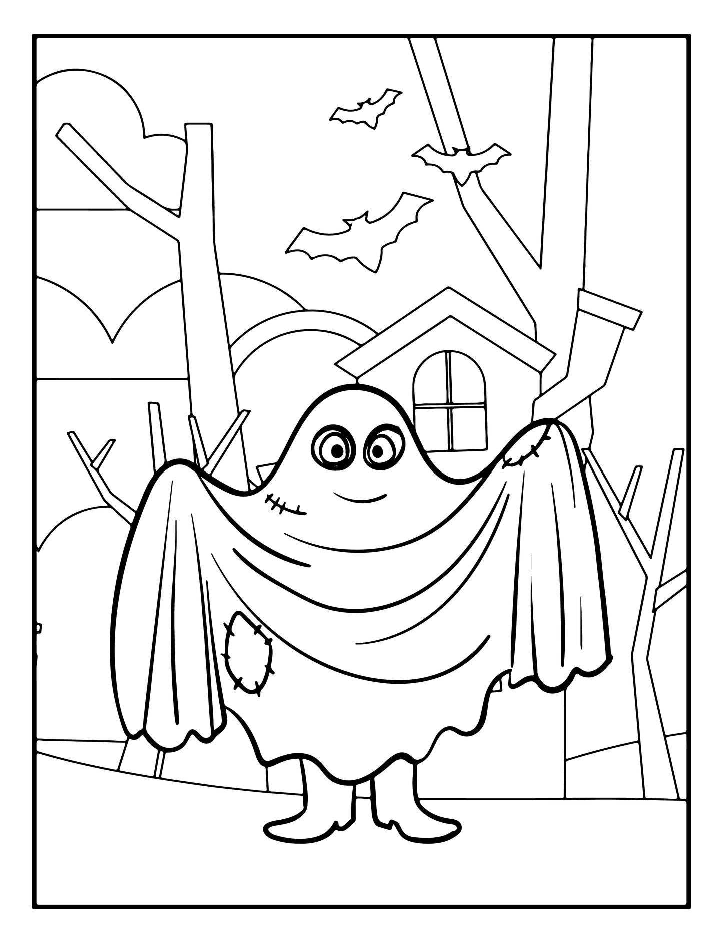 Color Your Own Halloween Bag