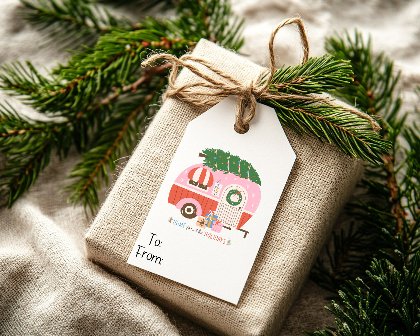 Christmas Themed Stocking or Gift Tags