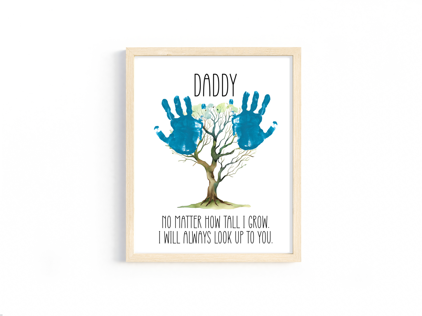 No Matter How Tall I Grow – DIY Handprint Tree Art for Father’s Day