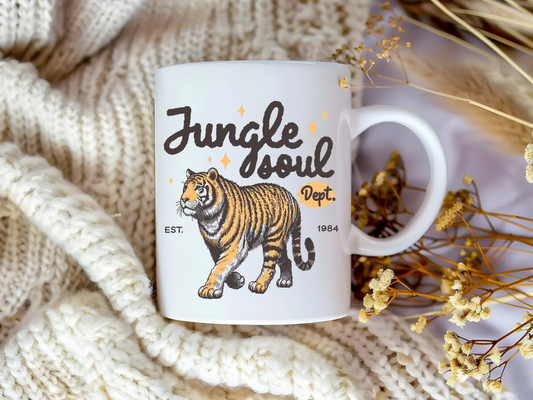 Jungle Soul Tiger – Fierce & Bold Coffee Mug