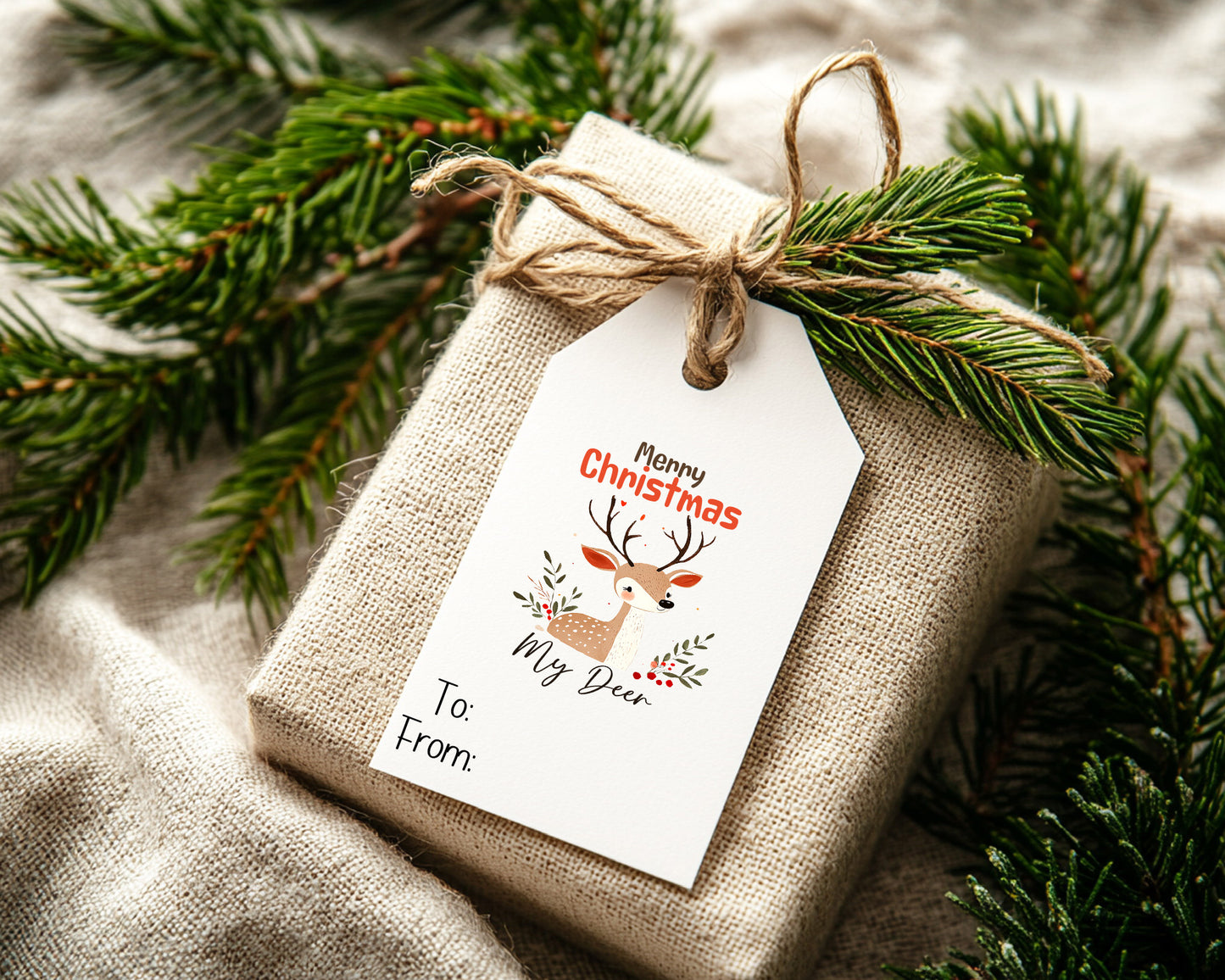 Christmas Themed Stocking or Gift Tags