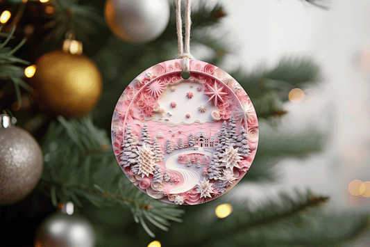 Pink Christmas Ornament