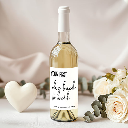 Mommy Milestone Wine Bottle Labels