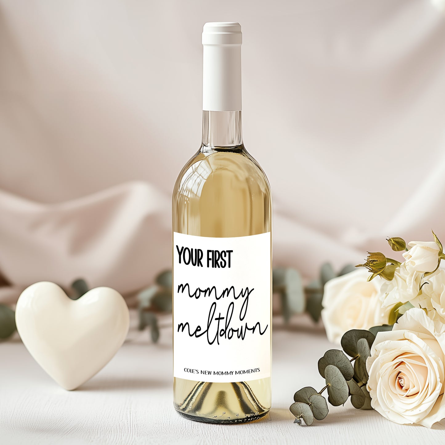 Mommy Milestone Wine Bottle Labels