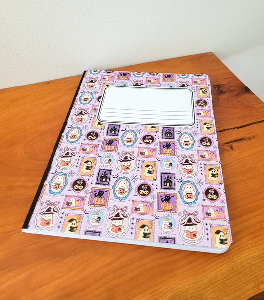 Ghost Theme Composition Notebook