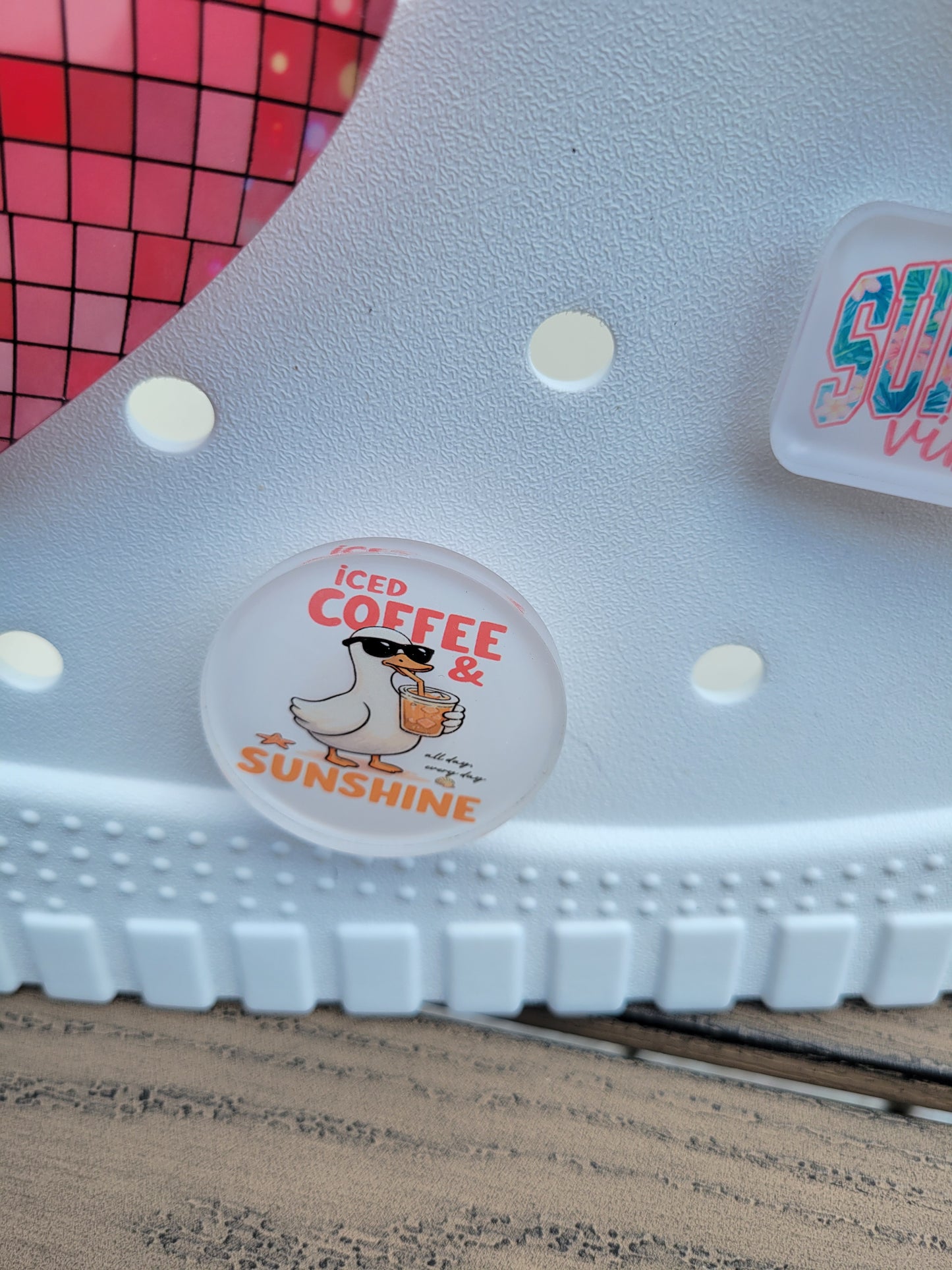 Iced Coffee Goose Bag Charm