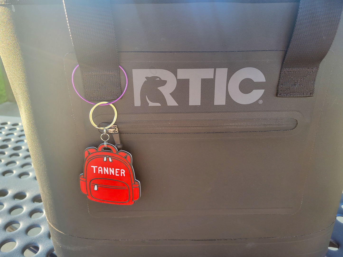 Custom Name Backpack Keychain