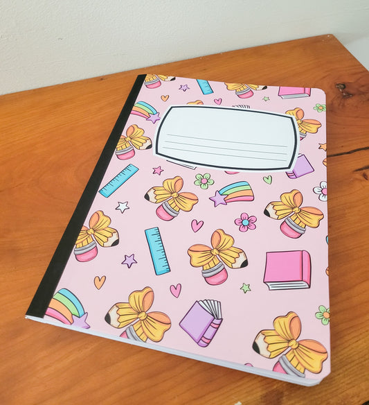 Pencil Bow Composition Notebook