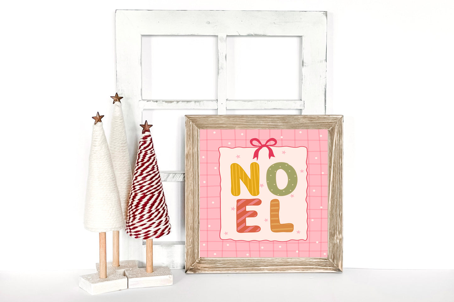 Noel Reverse Canvas Sign