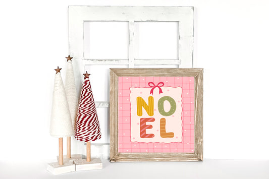 Noel Reverse Canvas Sign
