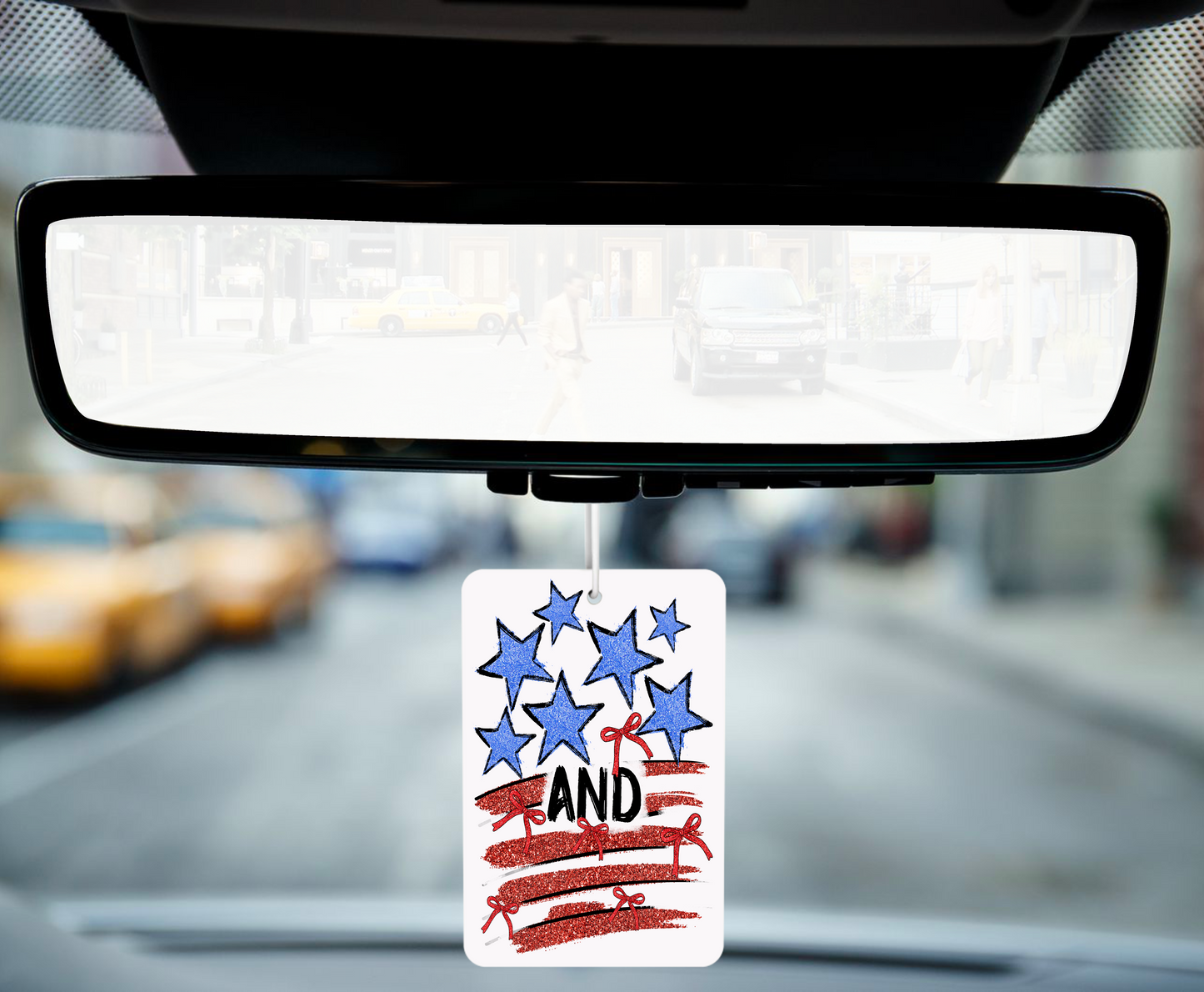 Stars and Stripes Car Air Freshener – Freshness with American Pride