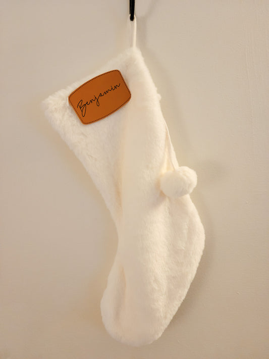 Personalized Fur Stockings
