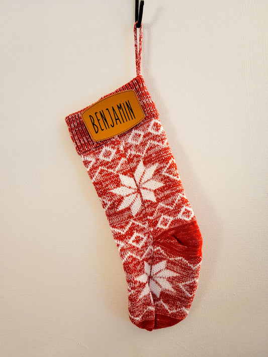 Personalized Knit Stockings